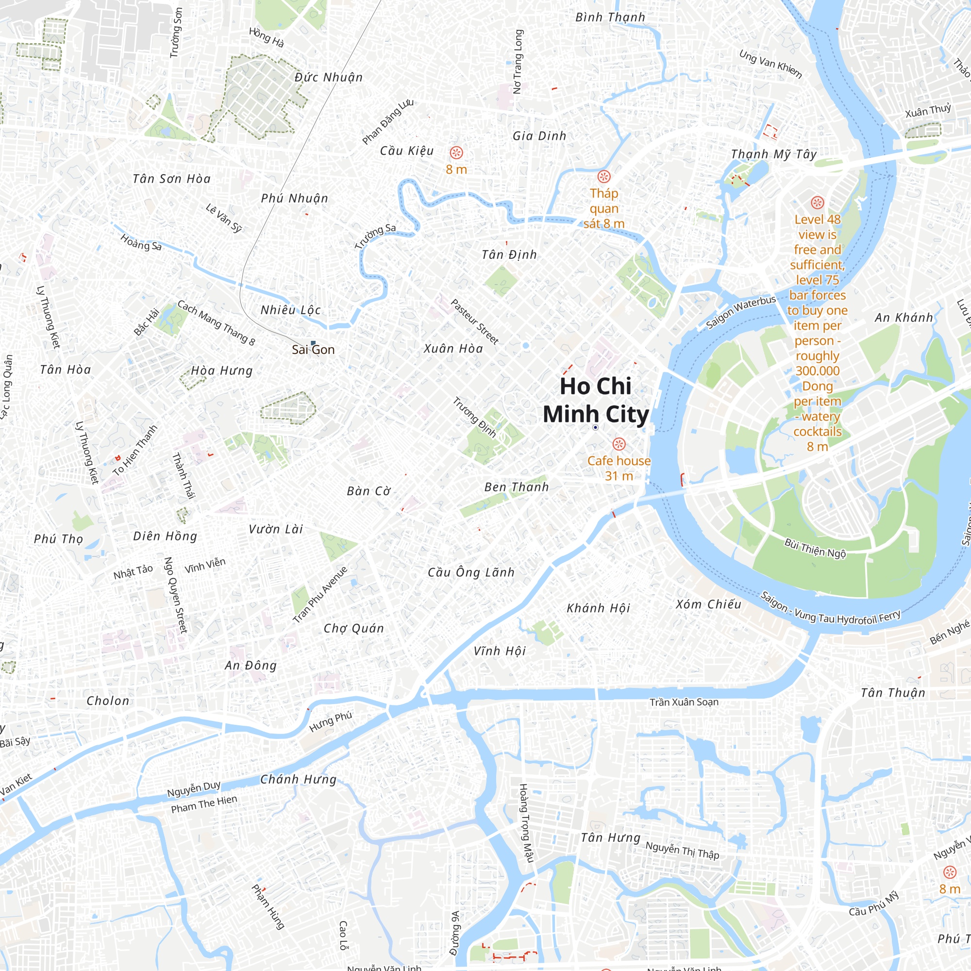 Cabana Hotel Saigon - 47A Nguyen Trai map