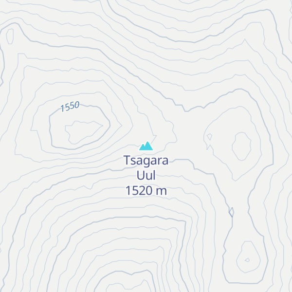 Map of Tsagara Uul