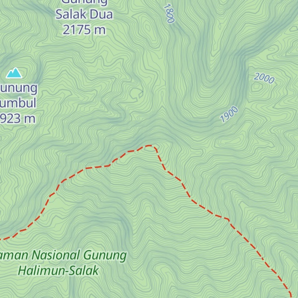 Map of Gunung Salak Satu