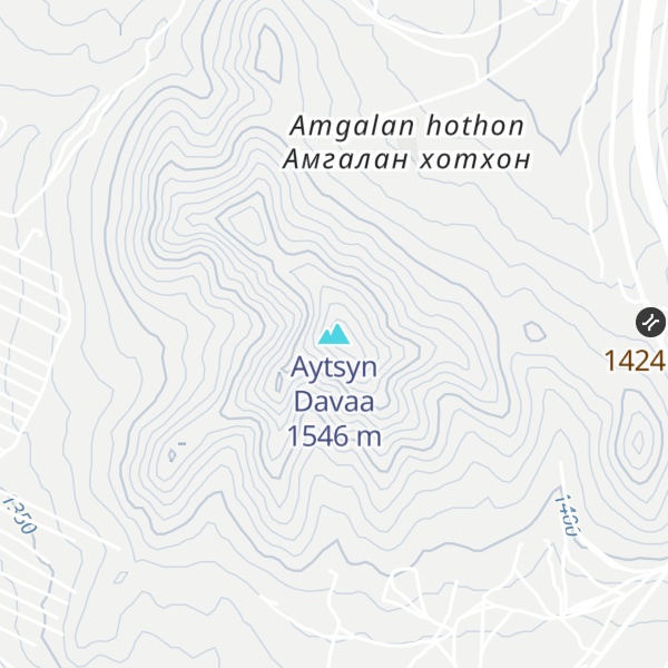 Map of Aytsyn Davaa