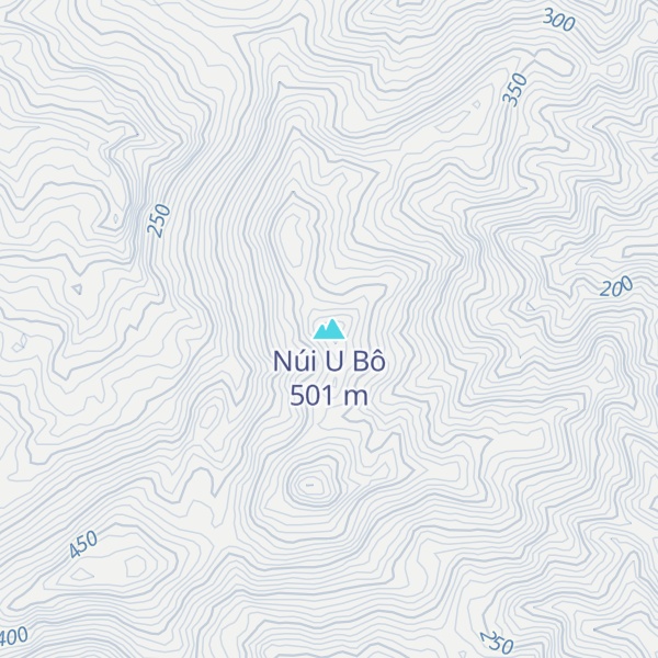 Map of Núi U Bô