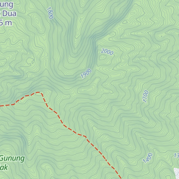 Map of Gunung Salak