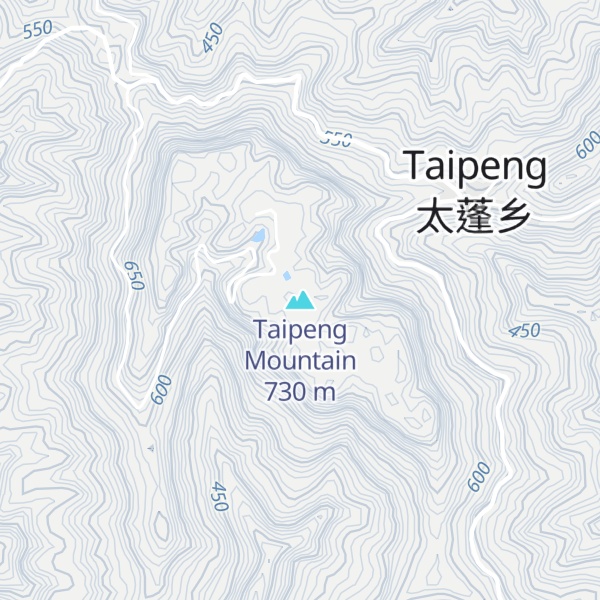Map of Taipeng Mountain