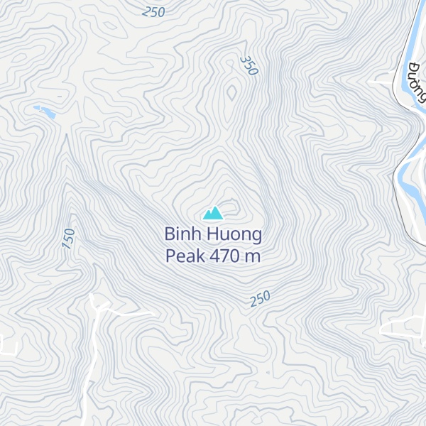 Map of Binh Huong Peak