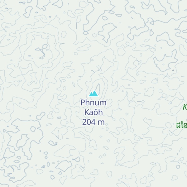 Map of Phnum Kaôh