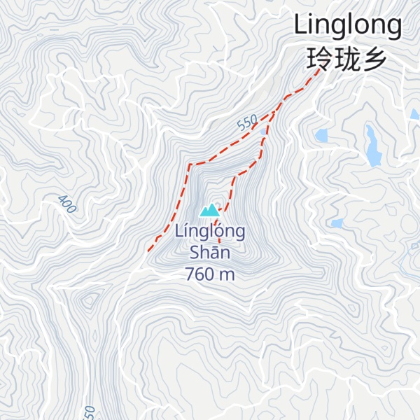 Map of Línglóng Shān
