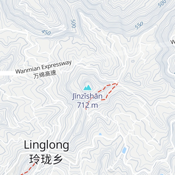 Map of Jīnzǐshān