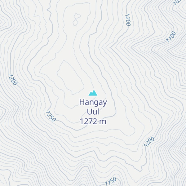 Map of Hangay Uul
