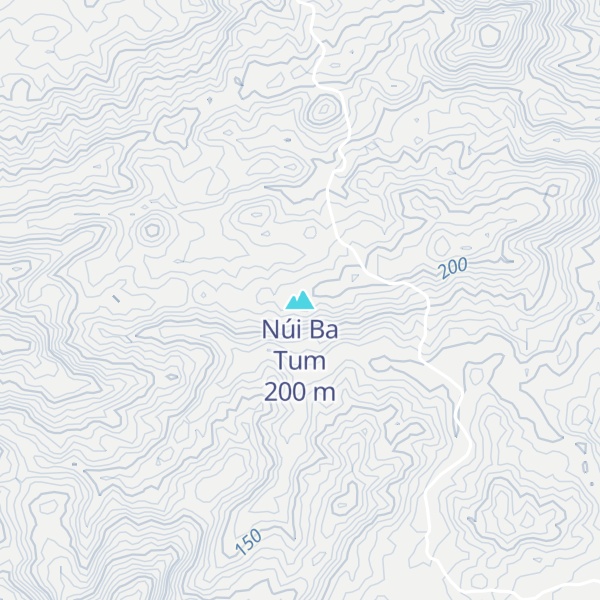 Map of Núi Ba Tum