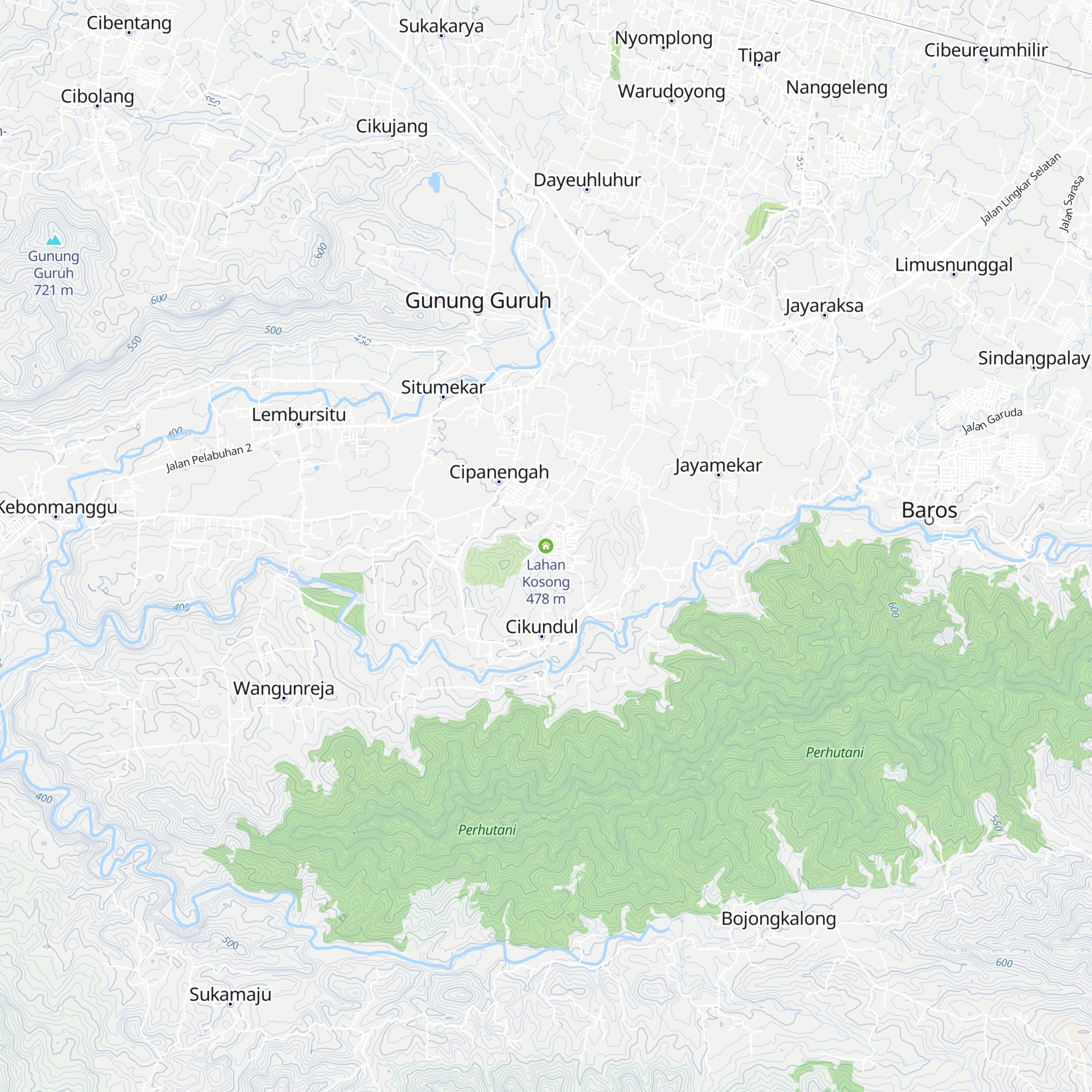 Lahan Kosong map