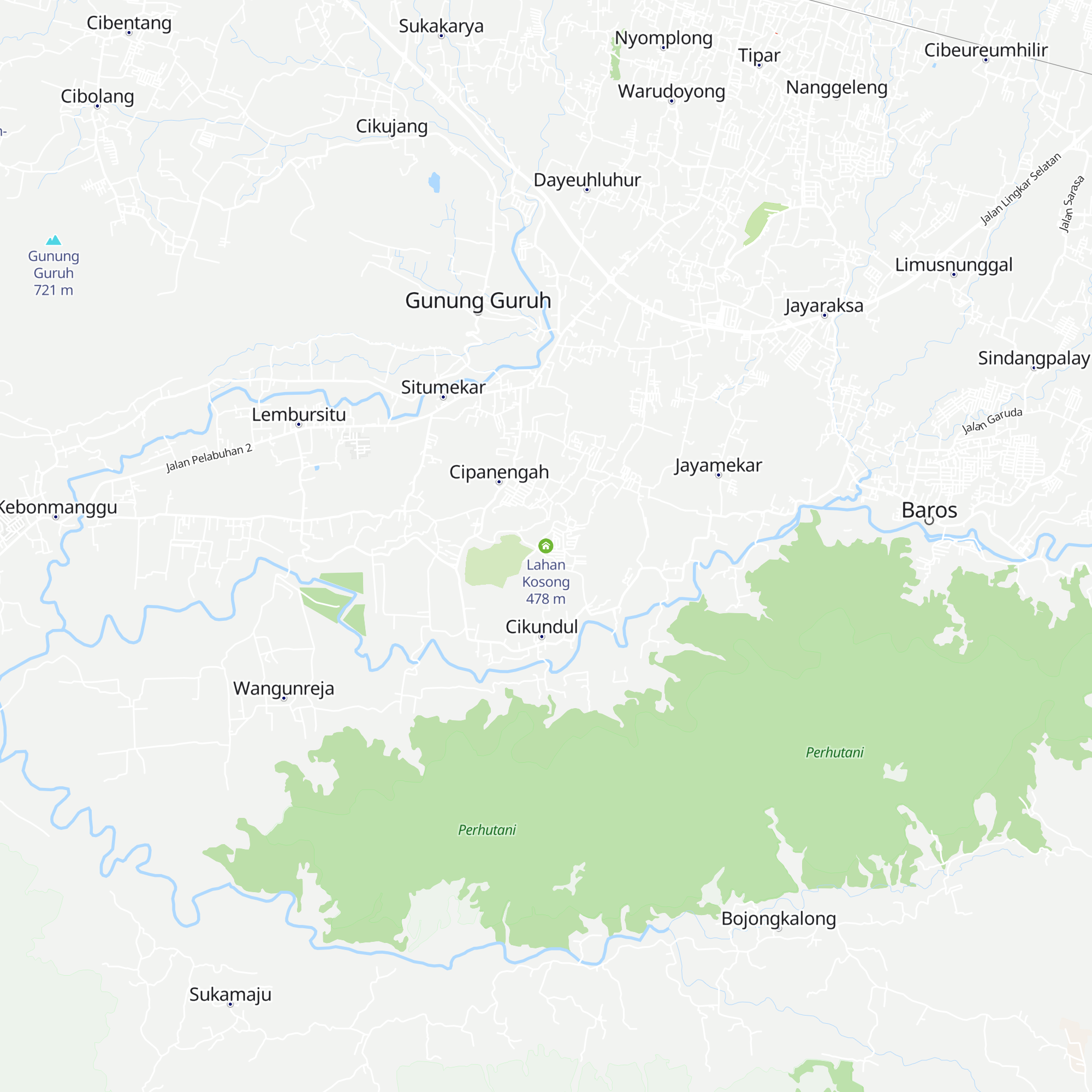 Lahan Kosong map