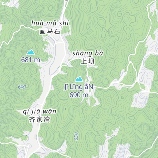 Map of Jǐ Lǐng āN