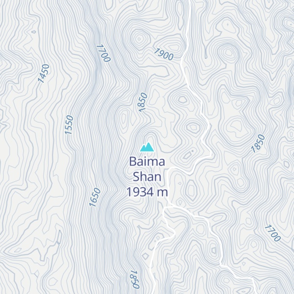 Map of Baima Shan