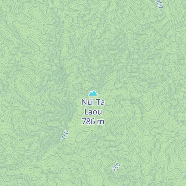 Map of Núi Ta Laou