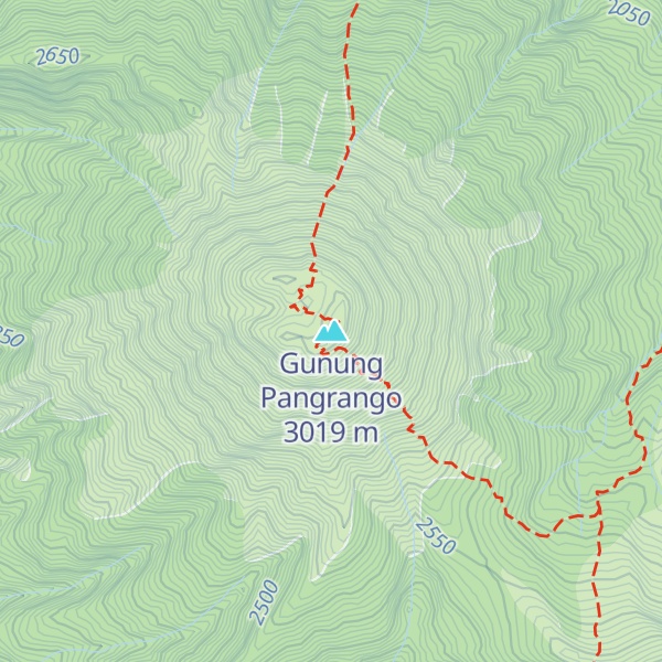 Map of Gunung Pangrango
