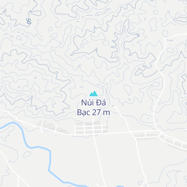 Map of Núi Đá Bạc
