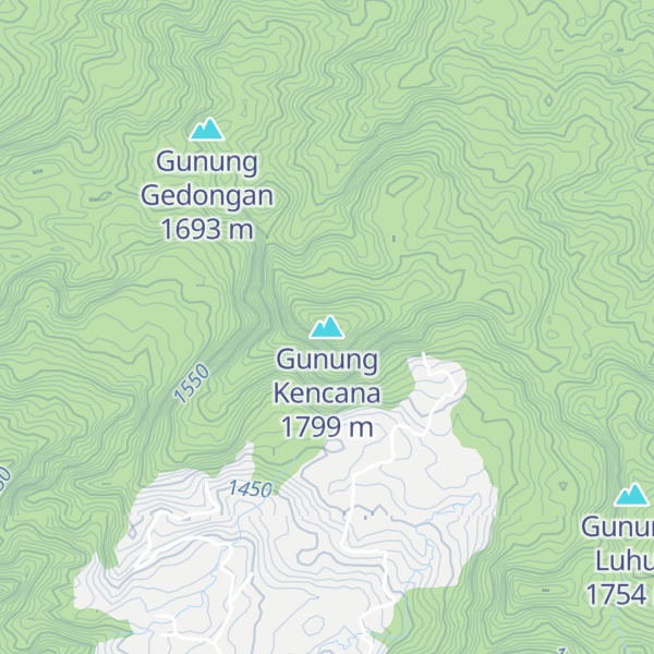 Map of Gunung Kencana