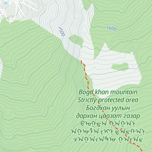 Map of Tenger khad