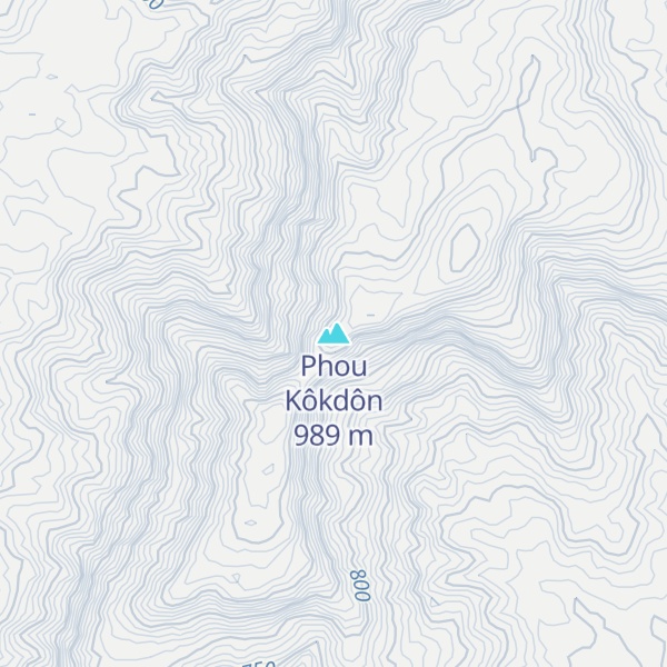 Map of Phou Kôkdôn