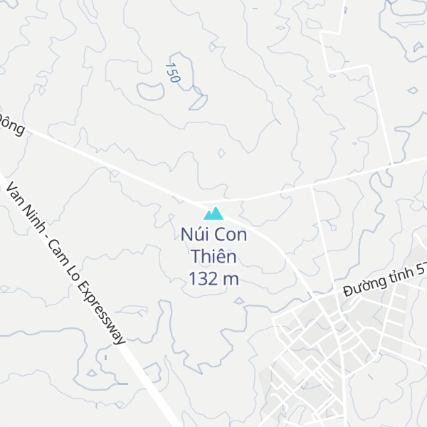 Map of Núi Con Thiên