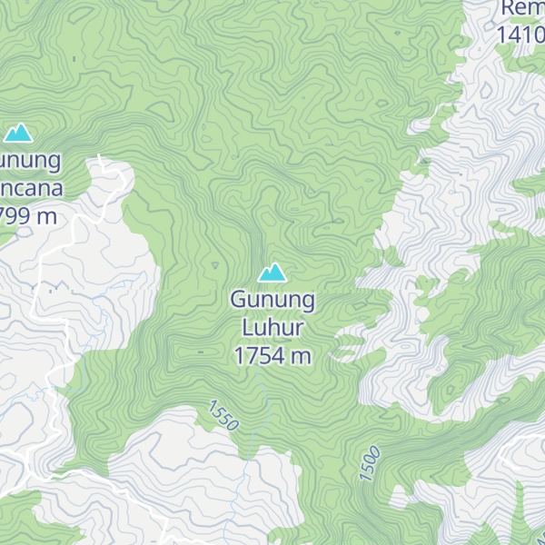 Map of Gunung Luhur