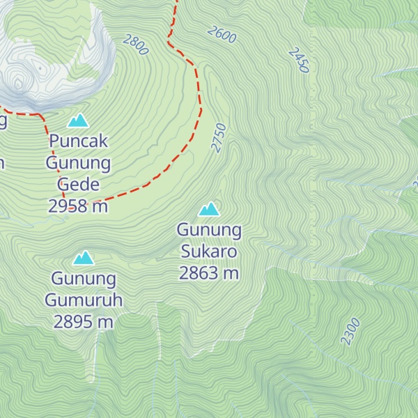 Map of Gunung Sukaro