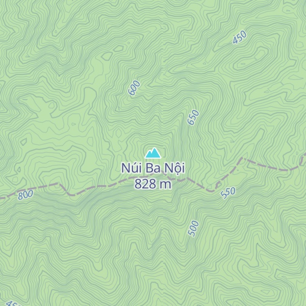 Map of Núi Ba Nội