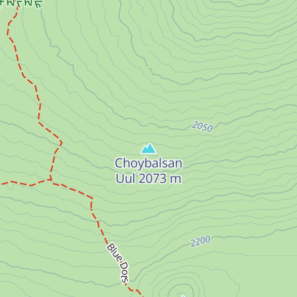 Map of Choybalsan Uul