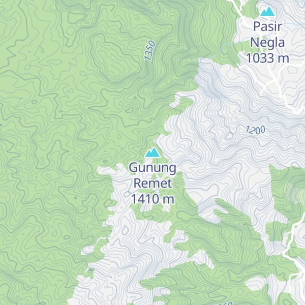 Map of Gunung Remet