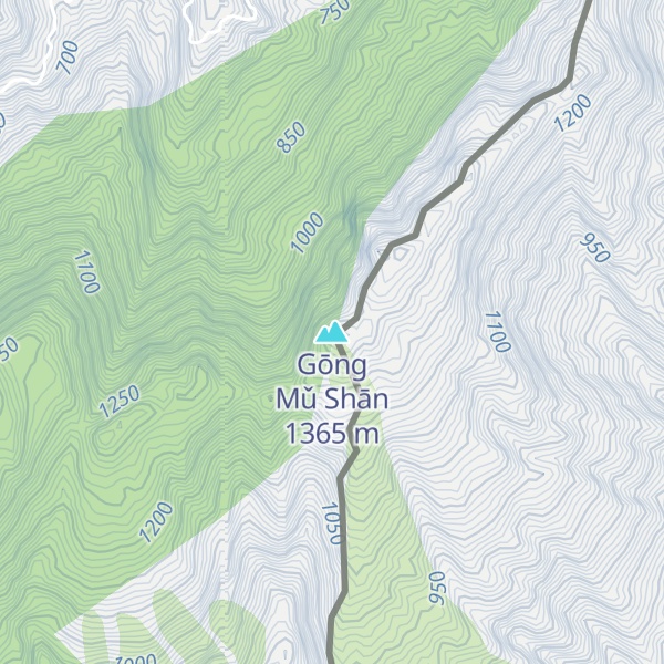 Map of Gōng Mǔ Shān