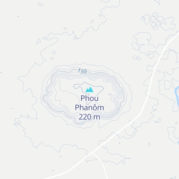 Map of Phou Phanôm