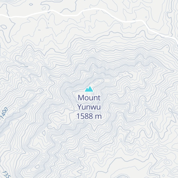 Map of Mount Yunwu