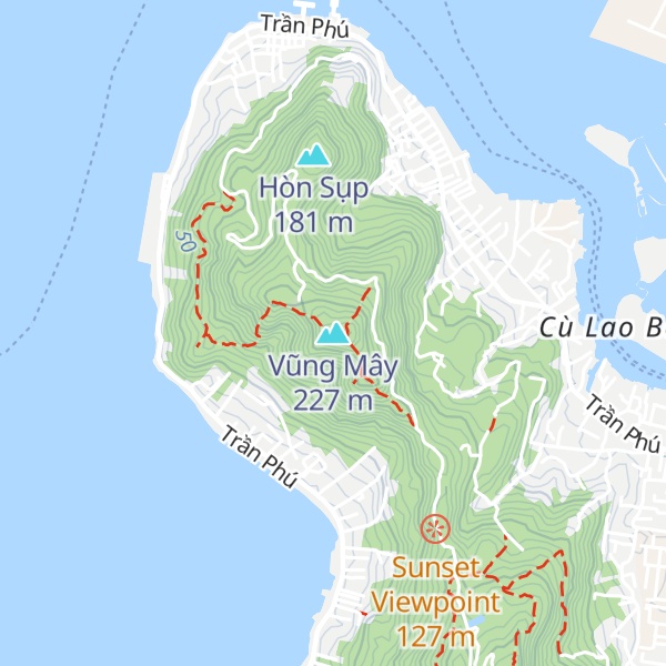 Map of Vũng Mây