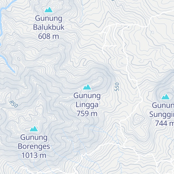 Map of Gunung Lingga