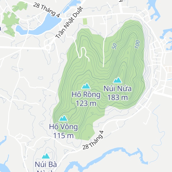 Map of Hố Rồng