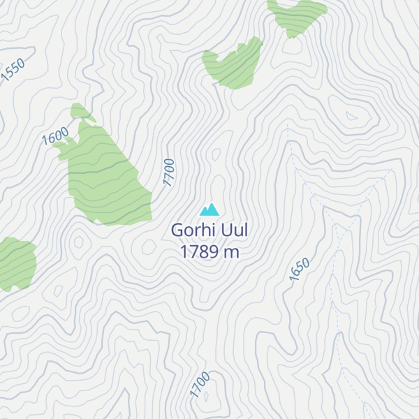 Map of Gorhi Uul