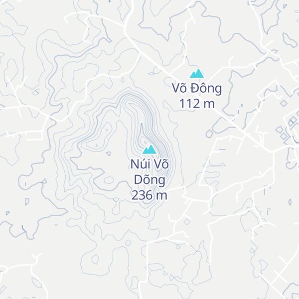 Map of Núi Võ Dõng