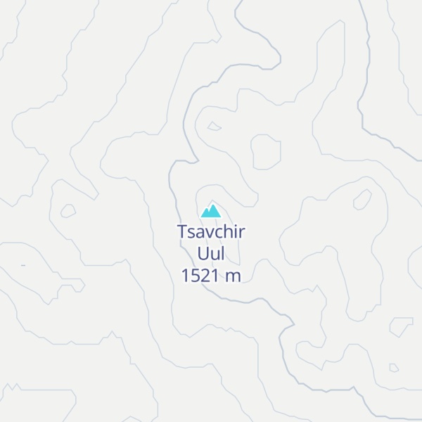 Map of Tsavchir Uul
