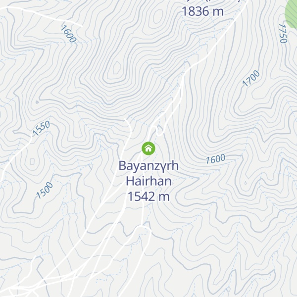 Map of Bayanzүrh Hairhan