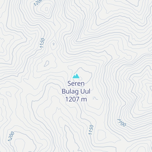 Map of Seren Bulag Uul