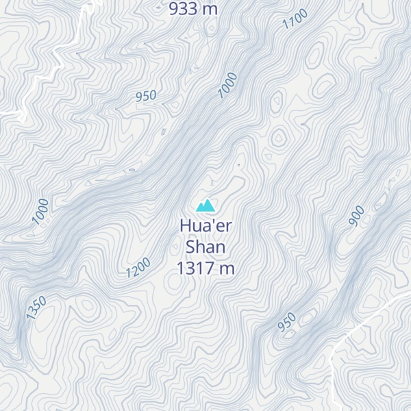 Map of Hua'er Shan