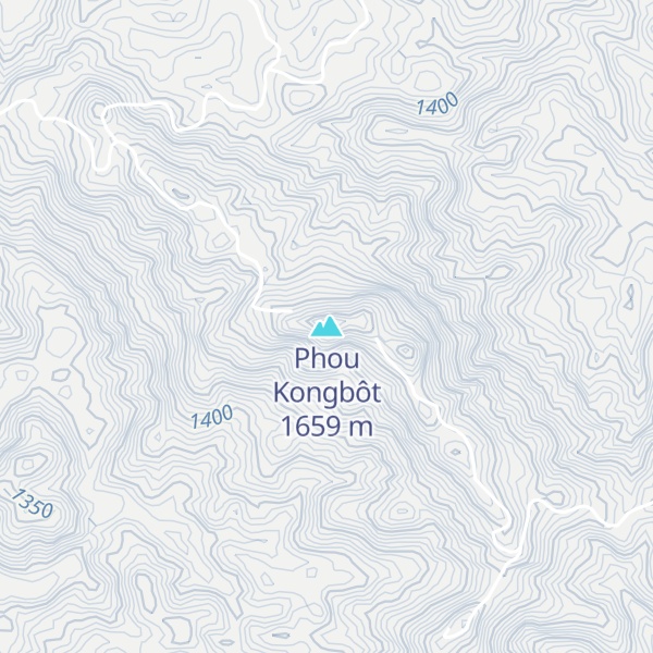 Map of Phou Kongbôt