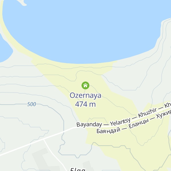 Map of Ozernaya