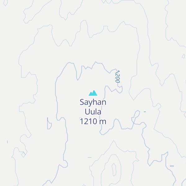 Map of Sayhan Uula