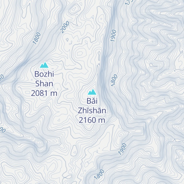 Map of Bǎi Zhīshān