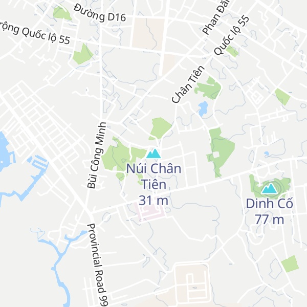 Map of Núi Chân Tiên