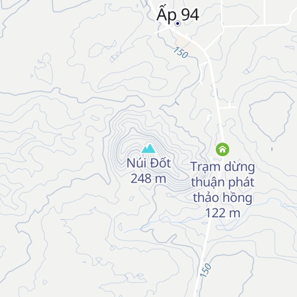 Map of Núi Đốt