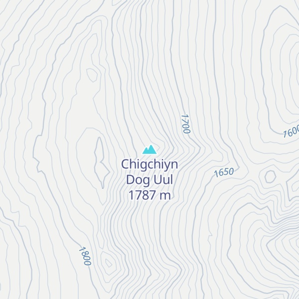 Map of Chigchiyn Dog Uul