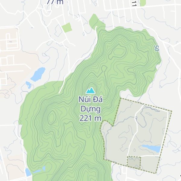 Map of Núi Đá Dựng