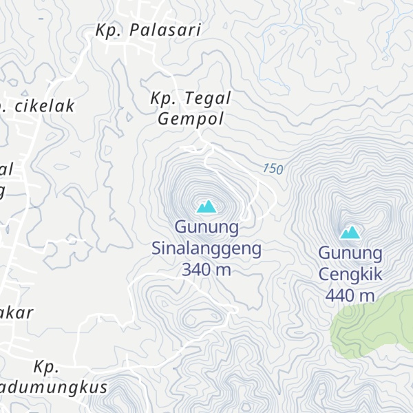 Map of Gunung Sinalanggeng